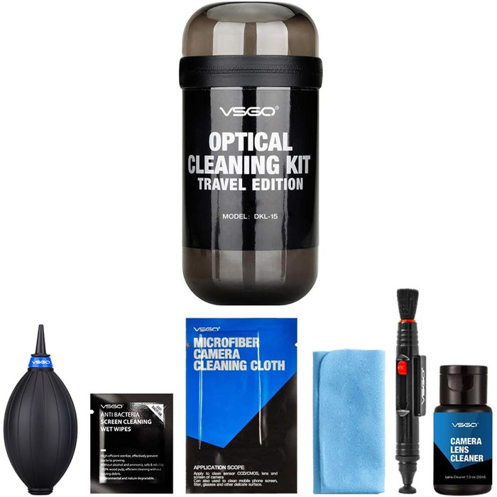 Набір для чищення камери VSGO Professional (DKL-15) з повітряною грушею, олівцем та рідиною для оптики