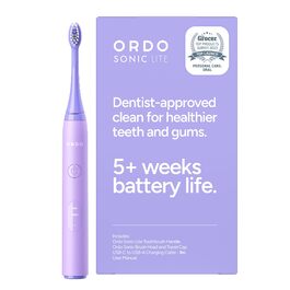 Електрична зубна щітка Ordo Sonic Lite Лаванда: 35 000 імпульсів/хв, 2 режими, до 5 тижнів роботи, Smart-таймер, водонепроникна, USB-C
