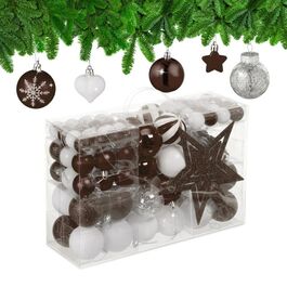 Relaxdays Set of 101 Christmas Baubles