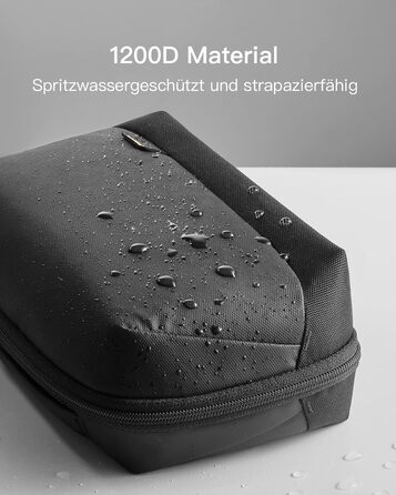 Inateck Electronics Case, Water-Resistant Accessory Bag, Gadget Organizer Bag, USB Cable Organizer, Travel-Friendly, AB03007