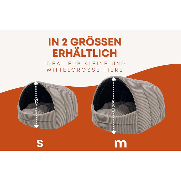 Будка для собак ODOLPLUSZ Hundehütte, сіра, Cord, розмір M - комфортна, зручна, для собак та котів