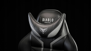 Ігрове крісло Diablo Chairs Diablo X-Ray, штучна шкіра, чорне