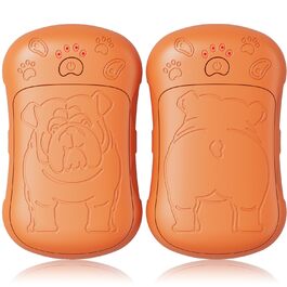 Електричні грілки для рук, 2 шт. 6000 мАг, акумуляторні, багаторазові, для спорту, полювання, кемпінгу, теплий подарунок для жінок, чоловіків, дітей (Помаранчевий)