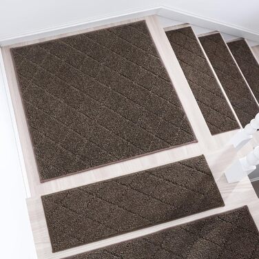 Ковзаючі килимки на сходи Cosy Homeer, 71,1 x 22,9 см, 10 шт., поліестер, TPE-підкладка, для дітей та собак