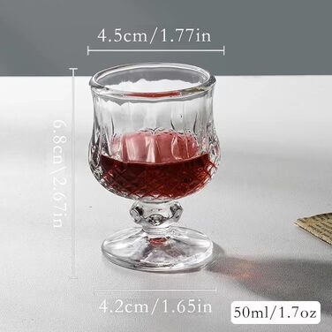 Набір келихів Cordial 50 мл для текіли, хересу - 16 шт, на ніжці