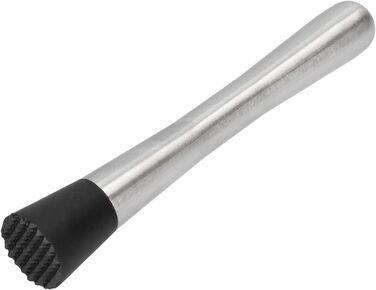 Набір для коктейлів Whiskey Rocks 17-Piece з бамбуковим підставкою: шейкер, мірний стакан, товкачик, ложка, з нержавіючої сталі, сріблястий