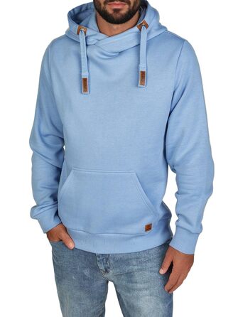 Чоловічий худі riverso Regular Fit RIVNiklas з перехресним коміром, блакитний (Azurine Blue), розмір S