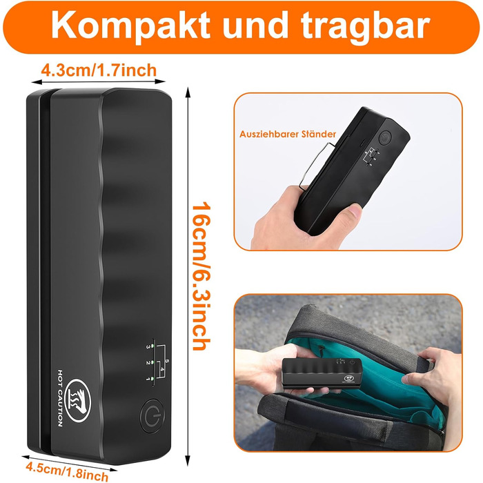 Портативний фольгозварювач Rawhui Mini з 5 режимами - для пакування чіпсів та снеків