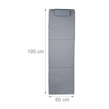 Relaxdays XXL Beach Mat with Head Pillow
