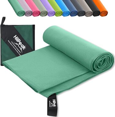 HiiPeak Рушник з мікрофібри: компактний, легкий, швидковисихаючий (180 x 90 см, блакитний)