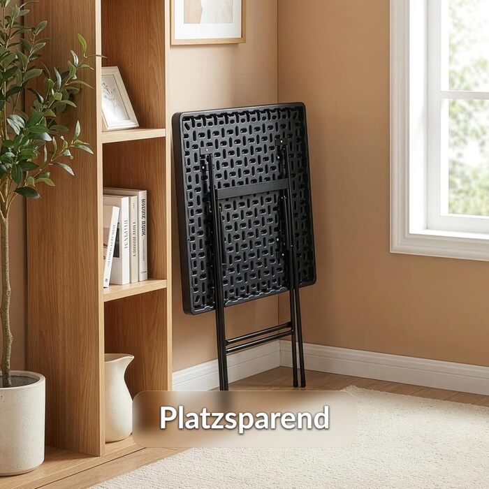 Складаний стіл Floordirekt Kobe для буфета, саду, тераси, балкона та кемпінгу - 183x76 см