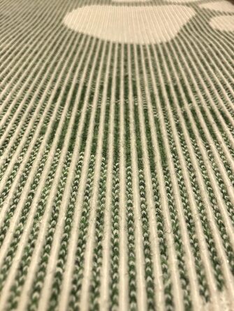 Килимок для собак Elropet Premium 30mm, нековзний, для маленьких та великих собак, Vet Bed, розмір M (100x80 см), зелений з лапкою