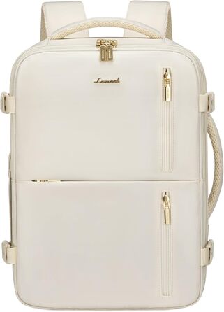 Рюкзак LOVEVOOK для жінок, ручна поклажа, 40x30x20 см, 24л, для ноутбука 14 дюймів, для подорожей, бізнес-рюкзак, бежевий