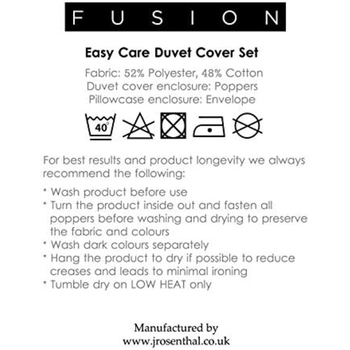 Комплект постільної білизни Fusion: простирадло та 2 наволочки, Super King Size, 52% поліестер/48% бавовна, колір Blush