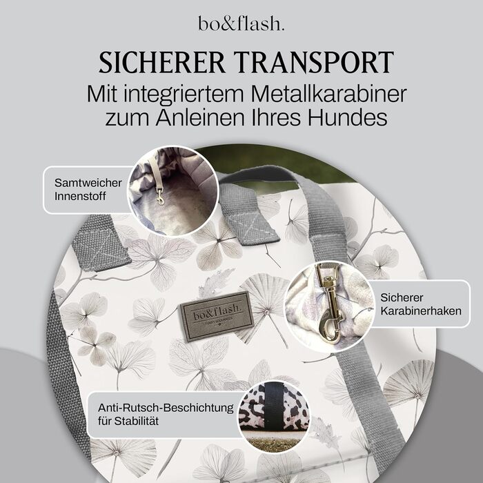 Сумка-переноска для собак Portland Lobna – 44x26x32 – для маленьких собак до 7 кг – комфортна та стильна переноска – миється та екологічна