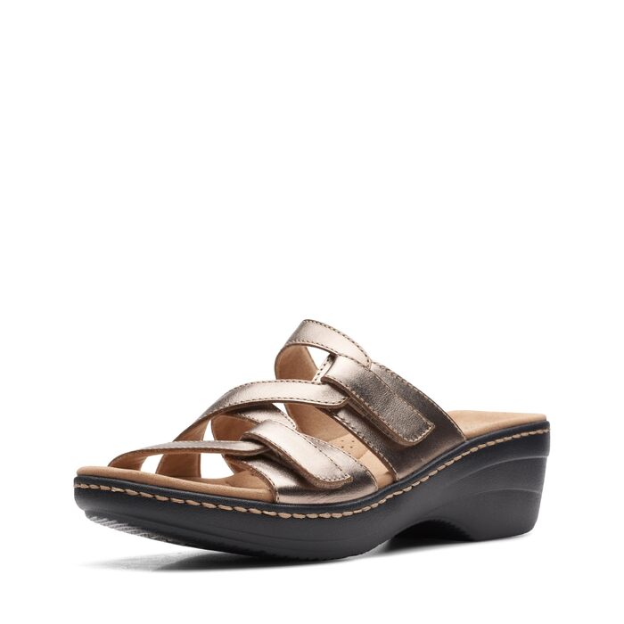 Сріблясті сандалі Clarks Merliah Karli жіночі, 38 EU - елегантне взуття для літа