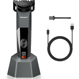 Мультитриммер для тіла чоловічий Intimrasierer Mann - Водонепроникний тілотриммер для чоловіків з насадками для ніг, пахв та зони бікіні. Чорний