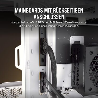 Корпус для ПК Corsair 6500D Airflow Mid-Tower ATX, двокамерний дизайн, підтримка Reverse Connection материнських плат, білий