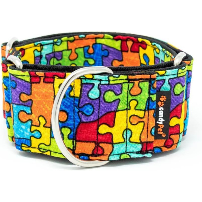 Нашийник для собак Martingale, L, з пазлом (ширина 4 см, обхват шиї 35-65 см)