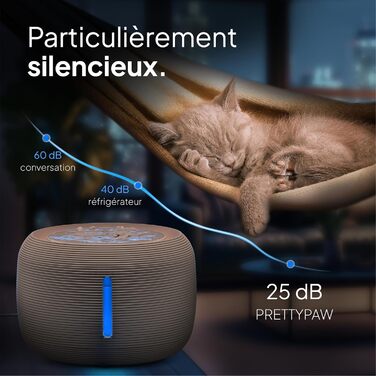 Ка fountain Pretty Paw©: тихий фонтанчик для котів з LED, фільтром з активованого вугілля та BPA-free матеріалами, 2.5L, Beige