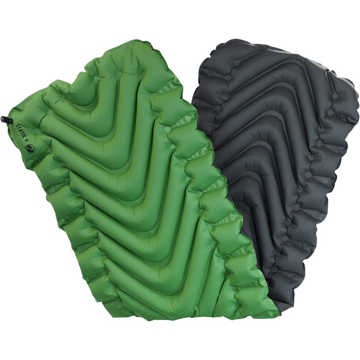 Klymit Static V Sleeping Pad (Green) - Lightweight Camping Mat