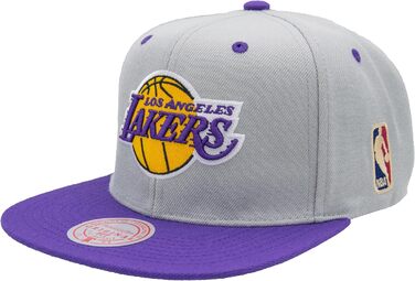Кепка Mitchell & Ness NBA Lakers Snapback сіра/фіолетова, універсальний розмір