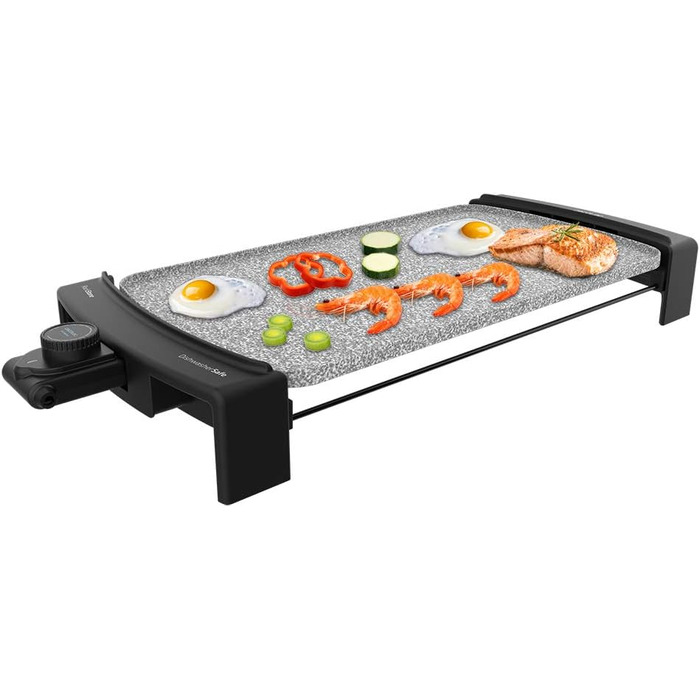 Електричний гриль Cecotec Tasty & Grill 3000 RockWater, 2600 Вт, покриття RockStone, чорний, сталевий
