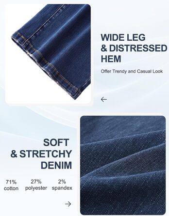 Джинси жіночі Baggy з високою талією, широкі, укорочені прямі, еластичні, літні, колір - темний індиго