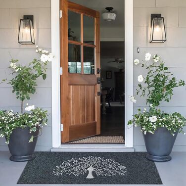 Килимок для дому Baum & Grau Tree of Life: антиковзаюча підкладка, 60x90 см, для входу, коридору, кухні