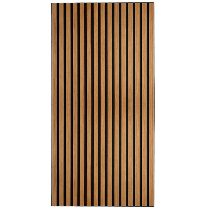 Акустичні стінові панелі HORI з ефектом дерева, звукопоглинаюча облицювання для шумоізоляції та декору стін, 120x60x2,1 см, колір 3D Тик