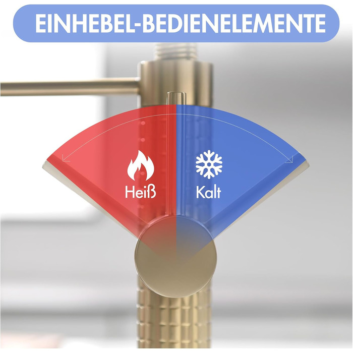 Сучасний кухонний змішувач AIMADI з висувною лійкою та 360° поворотом, чорний/рожеве золото, з двома виходами, для високого тиску