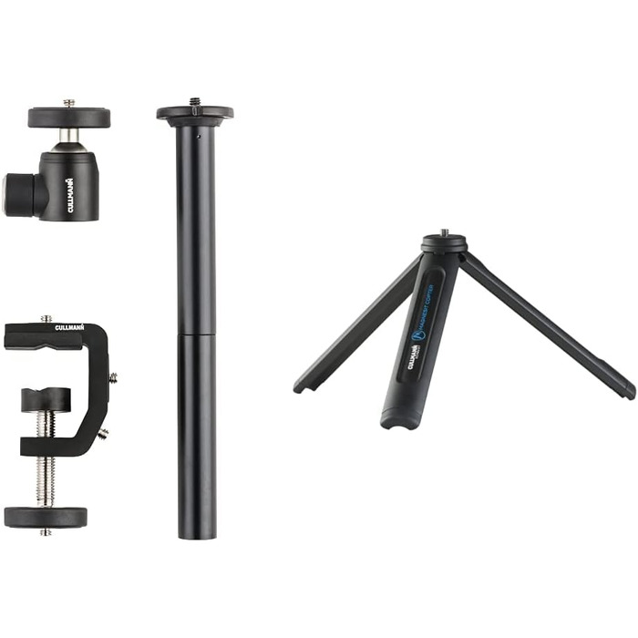 Cullmann Flexx Tabletop Accessory Set, 3-piece & CULLMANN - 50080 - Magnesit Copter Table/Multi-Tripod with 1/4