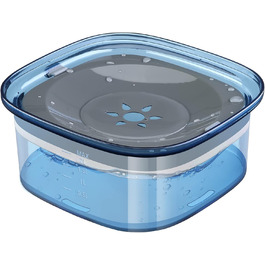 Миска для собак PETTOM, 2L, проти протікання, без облизування, велика (Блакитна)