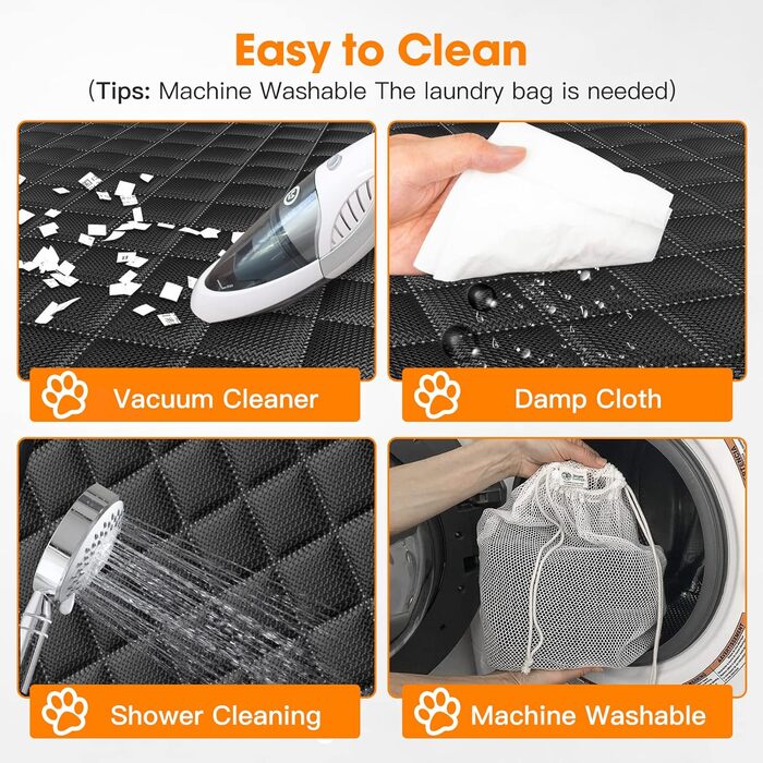 Захисний чохол на сидіння для собак MIXJOY, водовідштовхувальний, з ременем безпеки, для автомобілів, позашляховиків та вантажівок, 53'W x 47'L