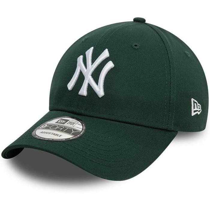 Кепка New Era New York Yankees MLB League Essential Зелено-Біла Регульована 9Forty - Оверсайз