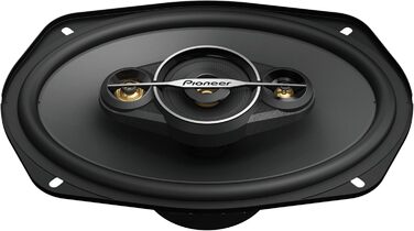 Автомобільні коаксіальні динаміки Pioneer TS-A6961F 6x9 дюймів, 4-смугові, 450 Вт, потужний звук, високий ККД, монтажна глибина 72 мм, з решіткою