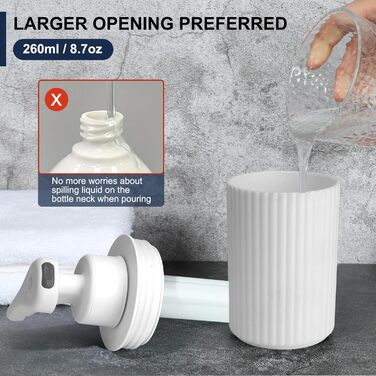 Phneems Automatic Soap Dispenser Electric Soap Dispenser Sensor with Sensor Automatic Foam Soap Dispenser Automatic Foam Dispenser No Touch Foam Dispenser for Bathroom, Kitchen, Office USB White