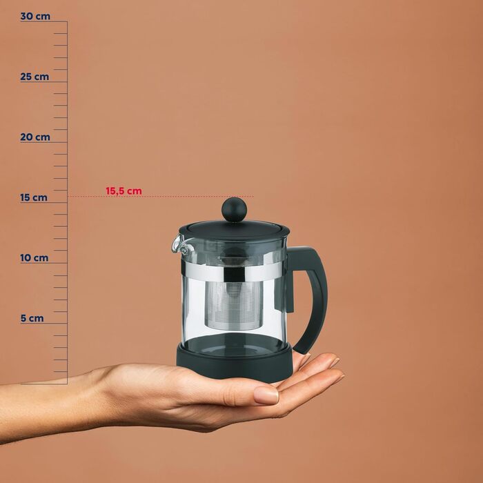Kela 16922 Glass Teapot with Stainless Steel Infuser (0.7 L, Auron)