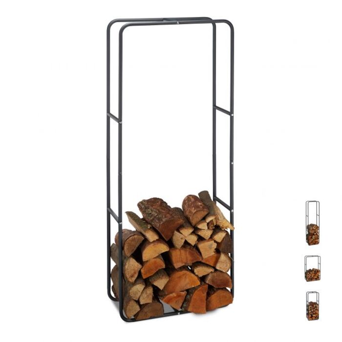 Relaxdays Metal Firewood Rack