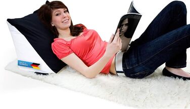 Крісло-мішок для читання Bookworm Lesekissen: ергономічна подушка-підголовник з мікроперлинками для комфортного читання та відпочинку