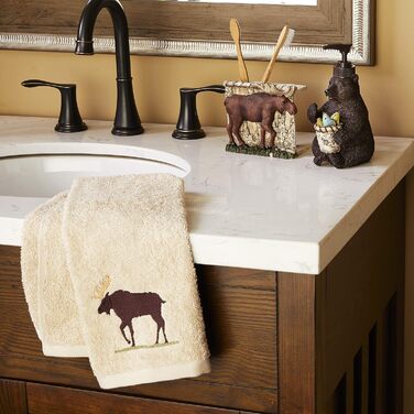SKL Home by Saturday Knight Ltd. Timber Ridge Toothbrush Holder, 4.31 x 2.42 x 4.63 cm, Brown