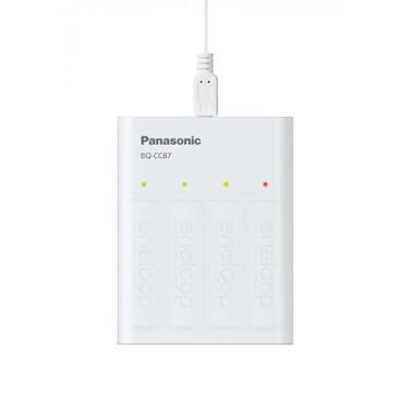 Зарядний пристрій Eneloop USB з функцією Power Bank BQ-CC87 + 4 акумулятори AA