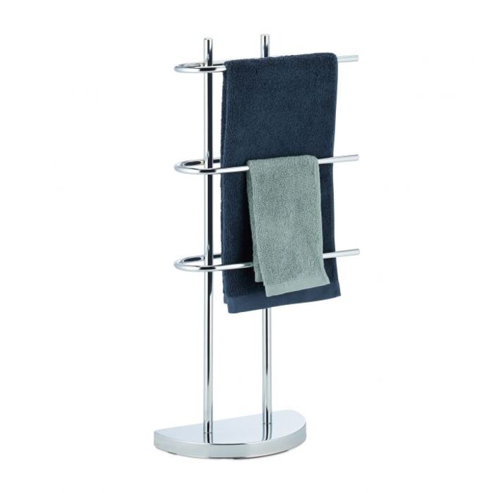 Relaxdays Towel Rack Chrome Three-Arm