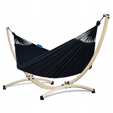 Гамак без стійки Potenza, чорний, навантаження до 220 кг, 350 x 160 см