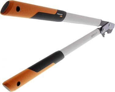 Fiskars PowerGear X Bypass Pruning Shears for Fresh Wood, Non-Stick Coated, Hardened Precision Steel, Length: 80 cm, Black/Orange, LX98-L, 1020188