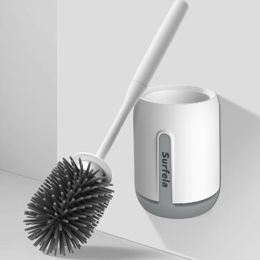 Силіконова щітка для унітазу Klobürste - антибактеріальна, з кріпленням на стіну, швидковисихаюча, для глибокого очищення, без розбризкування