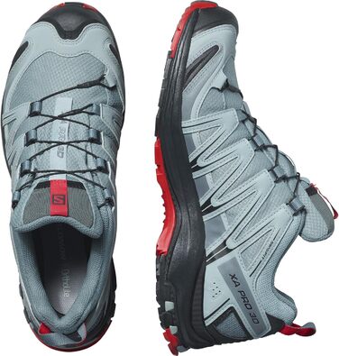 Чоловічі трекінгові черевики Salomon XA PRO 3D Gore-TEX (49 1/3 EU, чорний, Barbados Cherry)