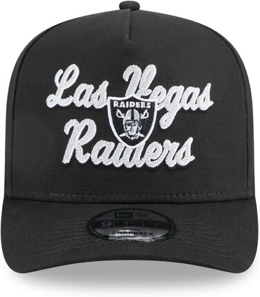 Кепка New Era NFL Las Vegas Raiders 9Forty A-Frame чорна, оригінальна бейсболка