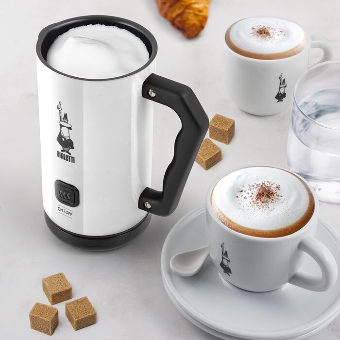 Електричний спінювач молока Bialetti Milch Frother, 150 мл, білий