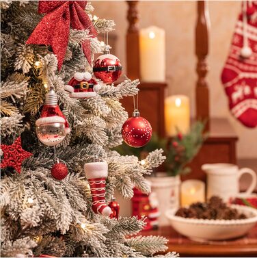 Набір ялинкових прикрас Valery Madelyn 70 шт. - ялинкові кулі, ялинковий декор з підвісками